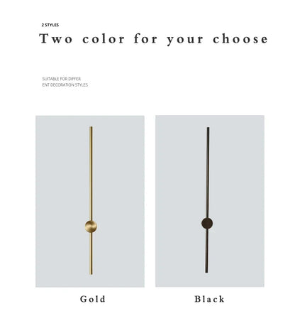 Nordic Art Design Minimalist Long Line Wall Lamps Modern