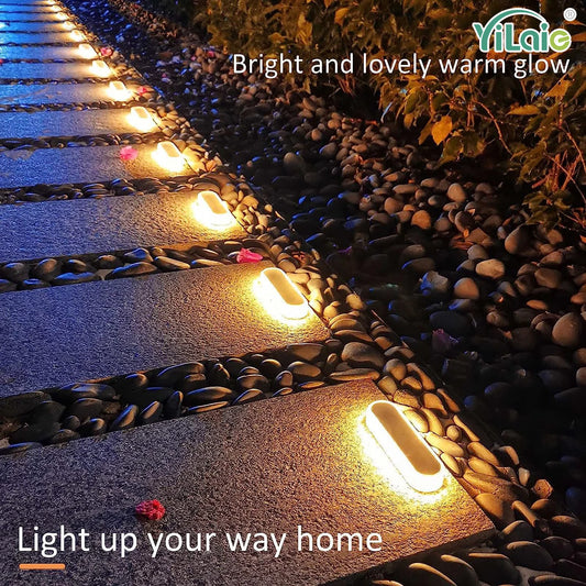 Quality Solar Step Lights IP68 Warm White LED Lights