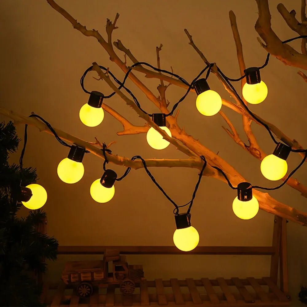 1PC LED Solar Light String Outdoor White Balls Decoration Lights