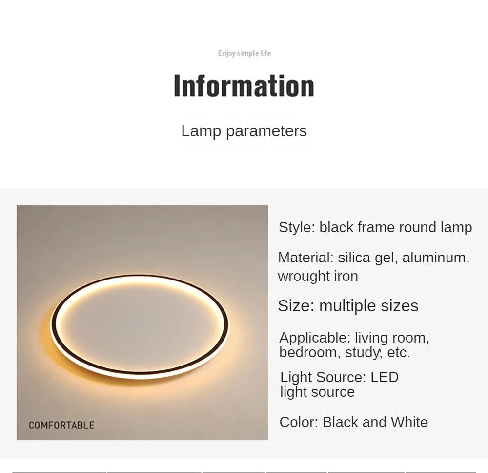 Simple Nordic Style Lighting Ceiling Lamp Lighting Decoration