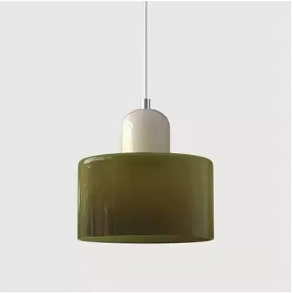 Nordic Modern Glass Bedroom Bedside Long Line Small Chandelier