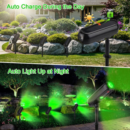 LED Outdoor Solar Lawn Lights Landscape Spotlights
