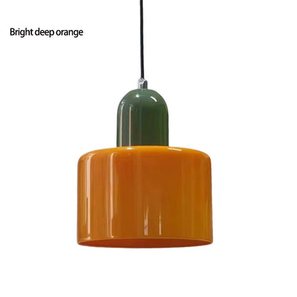 Nordic Modern Glass Bedroom Bedside Long Line Small Chandelier