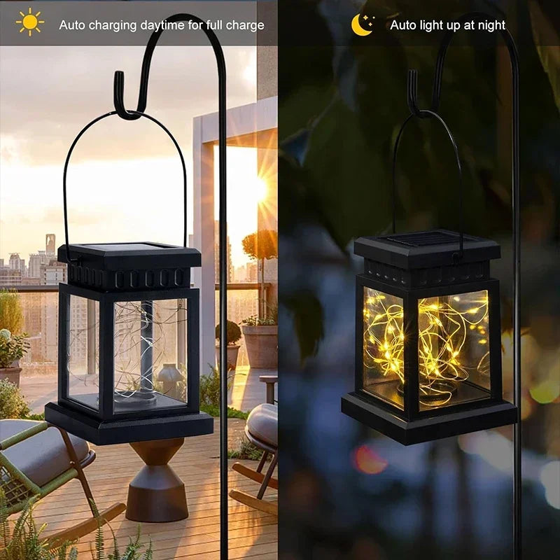 1~3 Pack Solar Lights Outdoor Hanging Lanterns  LED String Lamp