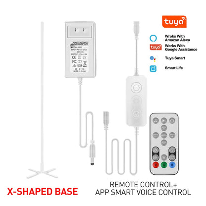 Tuya RGB Floor Lamp180cm White Smart APP Remote Control