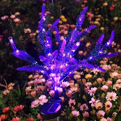 1PC Solar Lavender Flower Lights Purple LED Waterproof Decorative