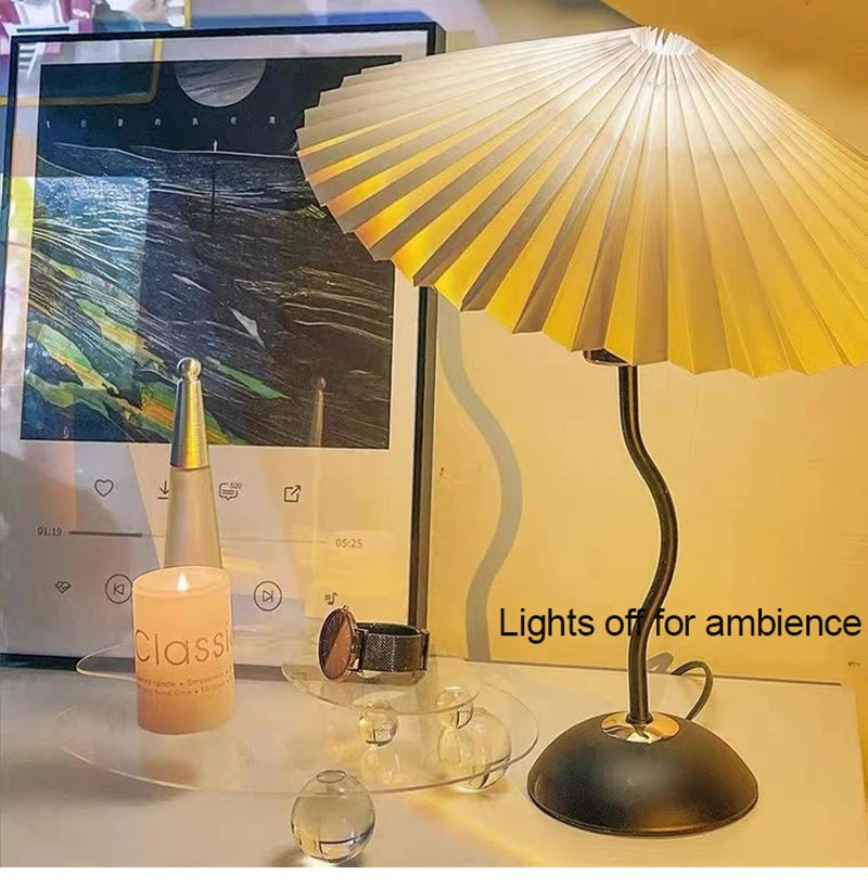 Nordic LED Desk Lamp Bedroom Bedside Living Room Retro Bar