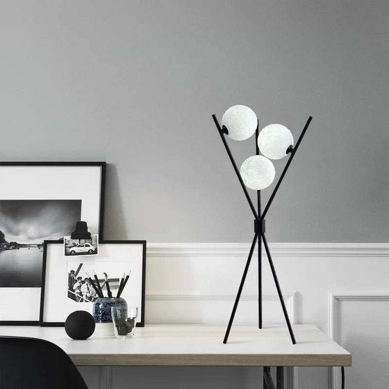 Nordic Living Room Sofa Floor Lamp Modern Creative Moon