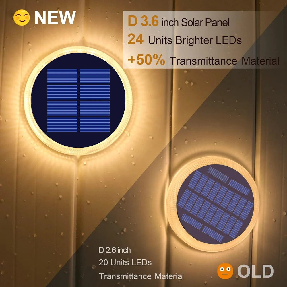 Solar Deck Lights Outdoor Waterproof LED Dock Lighting