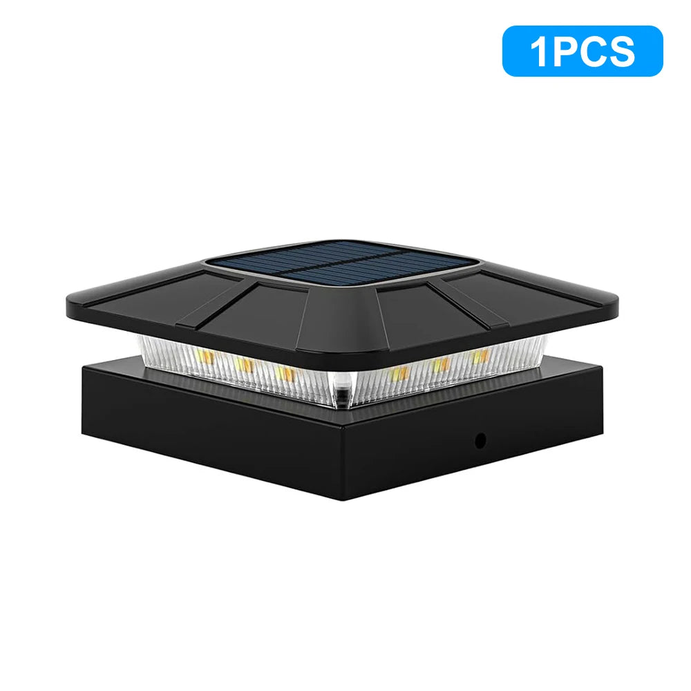 Solar Post Cap Lights Outdoor Waterproof LED Deck Lights