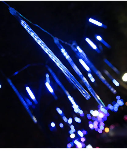Solar Meteor Shower Lights Outdoor Meteor Lights 10Tubes