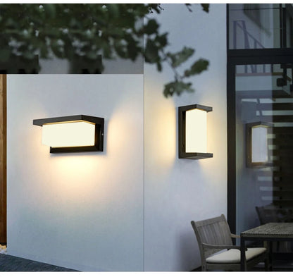 LED Outdoor Wall Lamp Waterproof IP65 Radar Sensor Ligthing