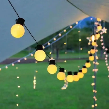 1PC LED Solar Light String Outdoor White Balls Decoration Lights
