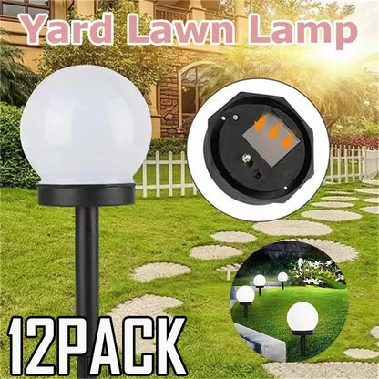 Solar Powered LED Bulb Lamp Energy Light Waterproof Outdoor