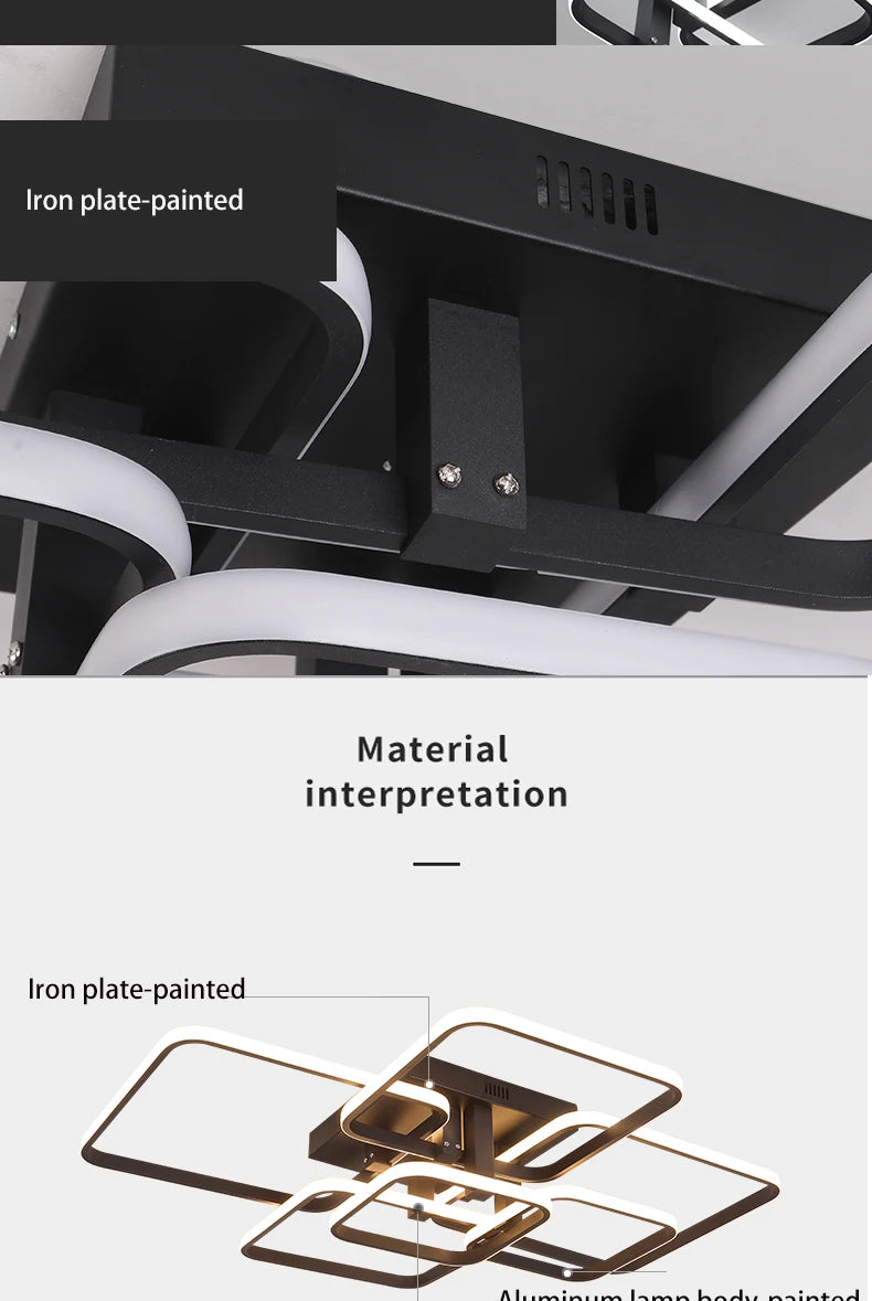 Modern LED Ceiling Chandelier Living Room LED Chandelier Lamp