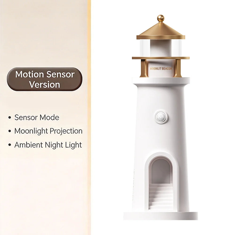 Moon Lamp Projection Lighthouse Lamps Night Light