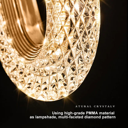 Modern Crystal LED Pendant Lamps Indoor Lighting For Home Decor