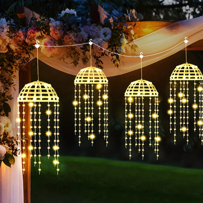 Jellyfish Lights, 8 Lighting Modes  for Patio Eaves Balcony Porch Trees  Christmas Decoration