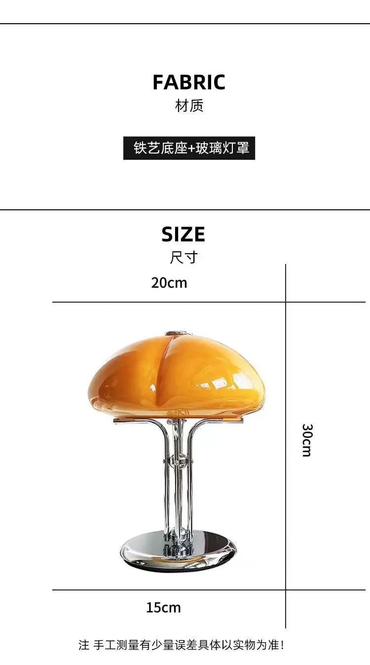Korean Bauhaus Bedroom Mushroom Desk Lamp