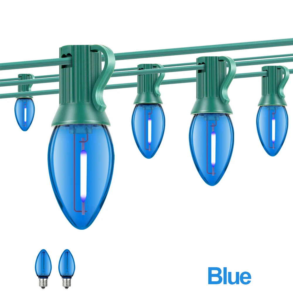 RGB C7 String Light 220V EU 110V US Outdoor Led Lights