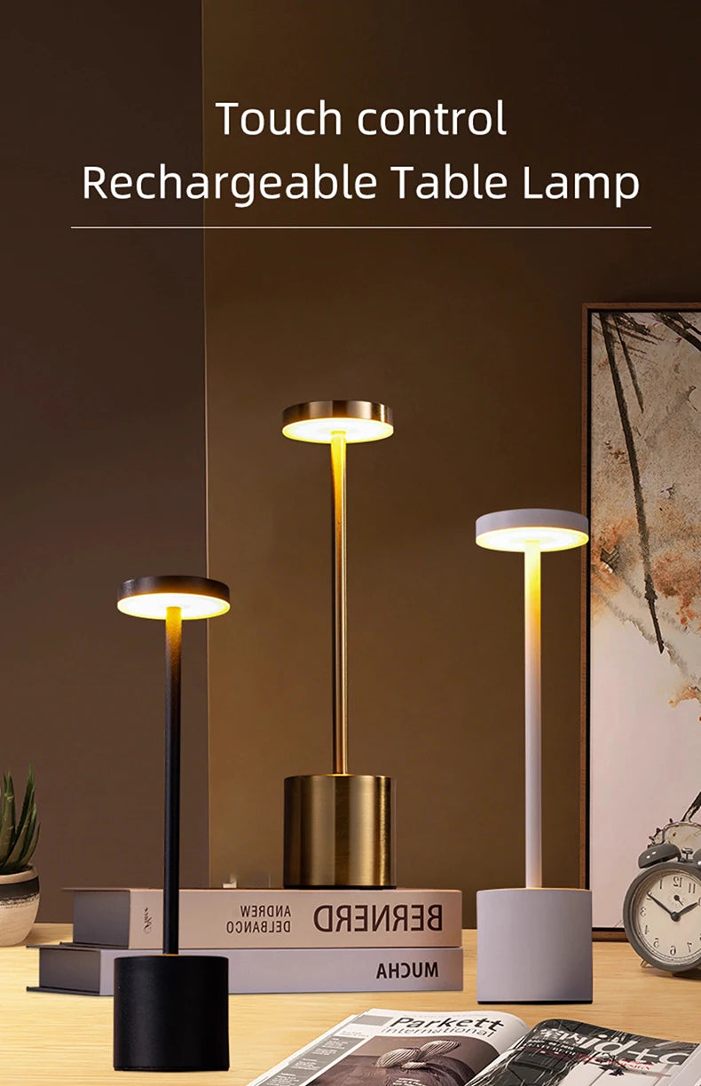 LED Classic Table Lamp USB Rechargeable Night Light