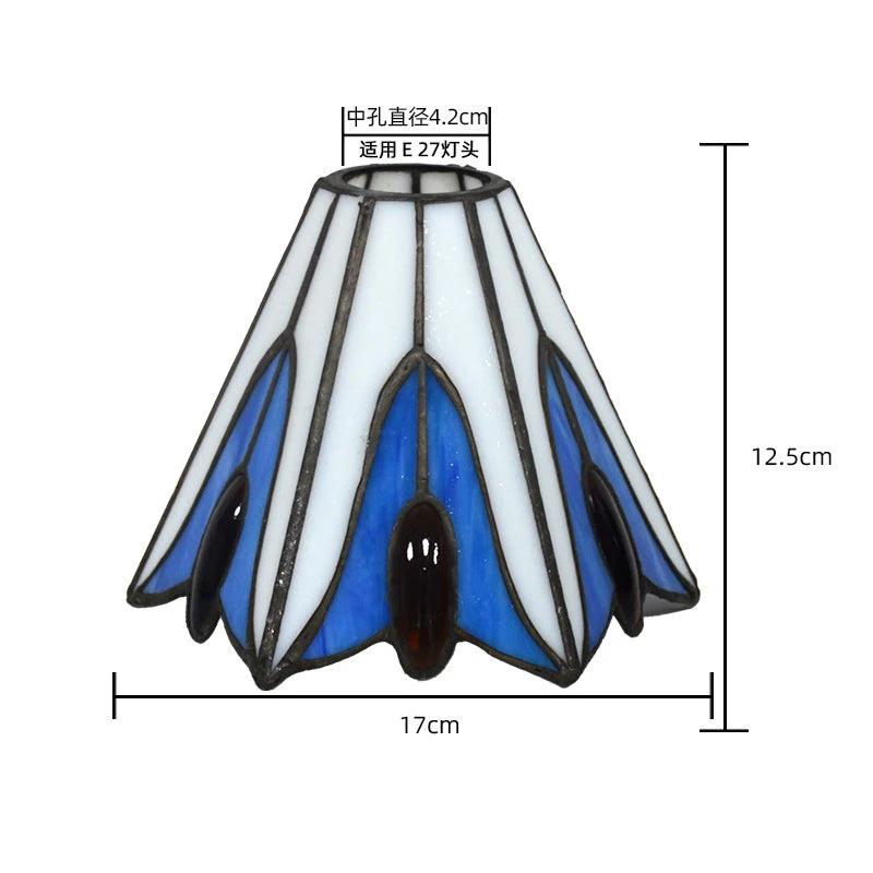 Vintage Stained Glass Lampshade for Pendant Lights