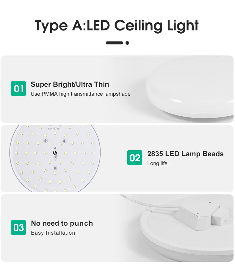 Led Ceiling Light 220v Modern Ceiling Lamp Led Panel