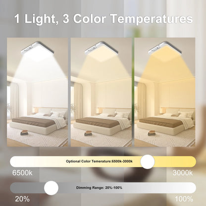 Rechargeable Ceiling Light with Remote Lights Motion
