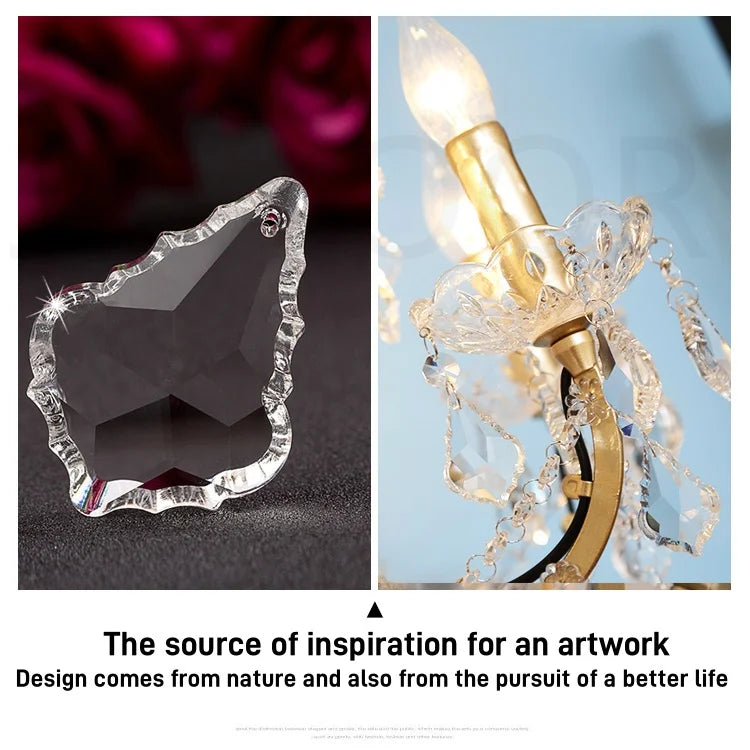 Luxury Crystal Floor Lamp Living Room Bedroom Bedside Lamp