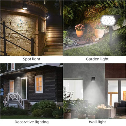 Solar Lights Outdoor  92 LED Solar Spot Lights Outdoor IP67 Waterproof