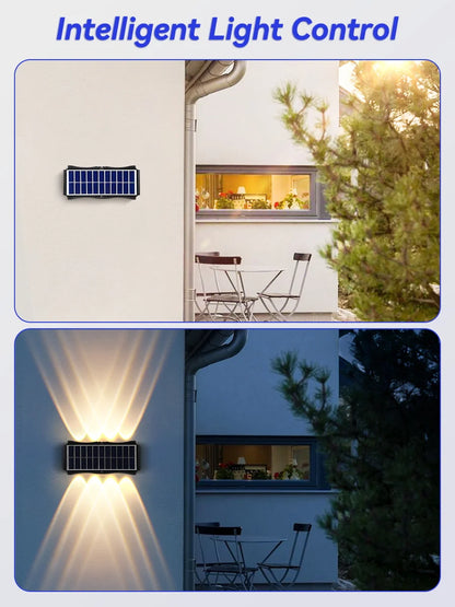 Solar Wall Light Led Courtyard Street Exterior Garden Wall Lighting