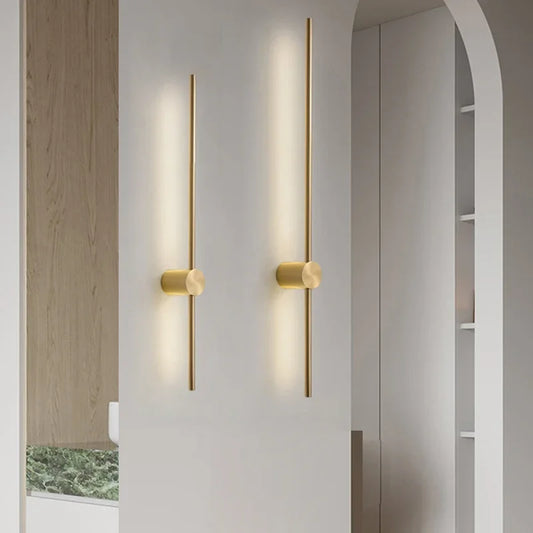 Nordic Art Design Minimalist Long Line Wall Lamps Modern