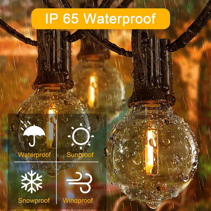 G40 LED Globe String Lights Outdoor EU Plug