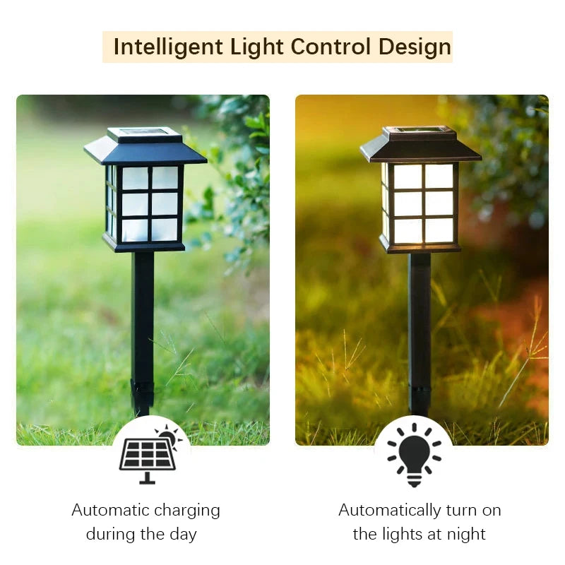 8 Pack Solar Pathway Garden Lights Outdoor Waterproof