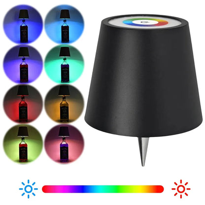 KFV Wireless Table Lamp Wine Bottles LED Bottle Light