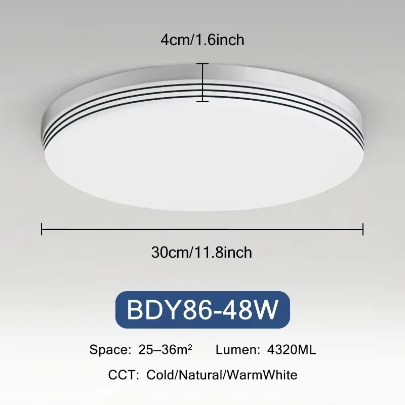 18W-48W LED Ceiling Light 15-30CM Square Ceiling Panel Light