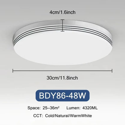 18W-48W LED Ceiling Light 15-30CM Square Ceiling Panel Light