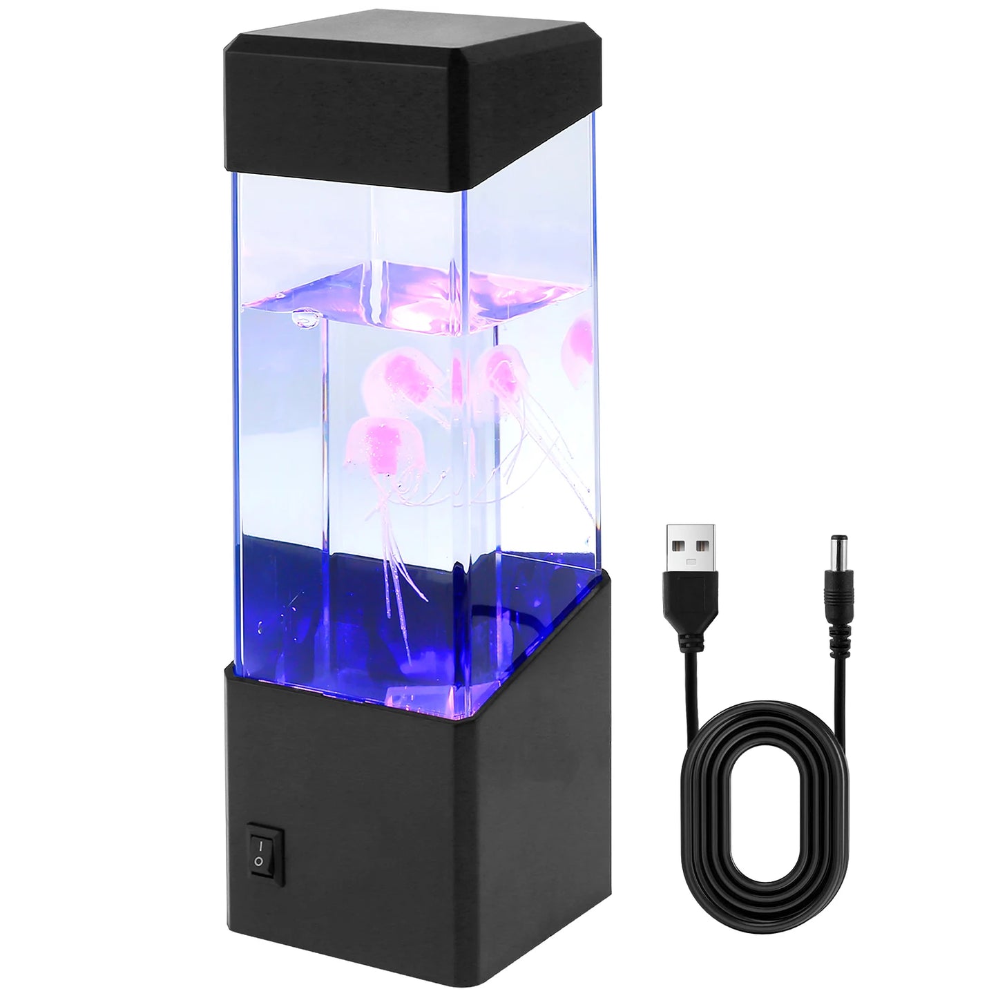 LED Jellyfish Lava Lamp Mini Aquarium Simulation Decorative