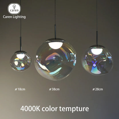Caren Lighting Iridescence dinning Pendant PVD Rainbow