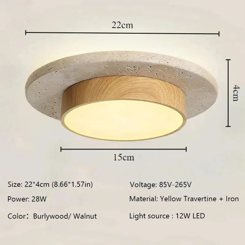 Stone Ceiling Lamp Round Ceiling Lights Indoor Lights