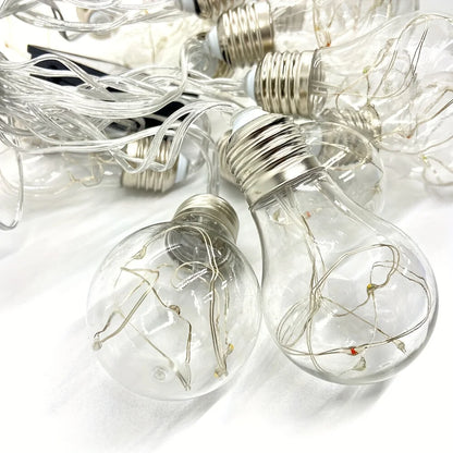 Solar Powered LED Copper Wire Hanging Lights