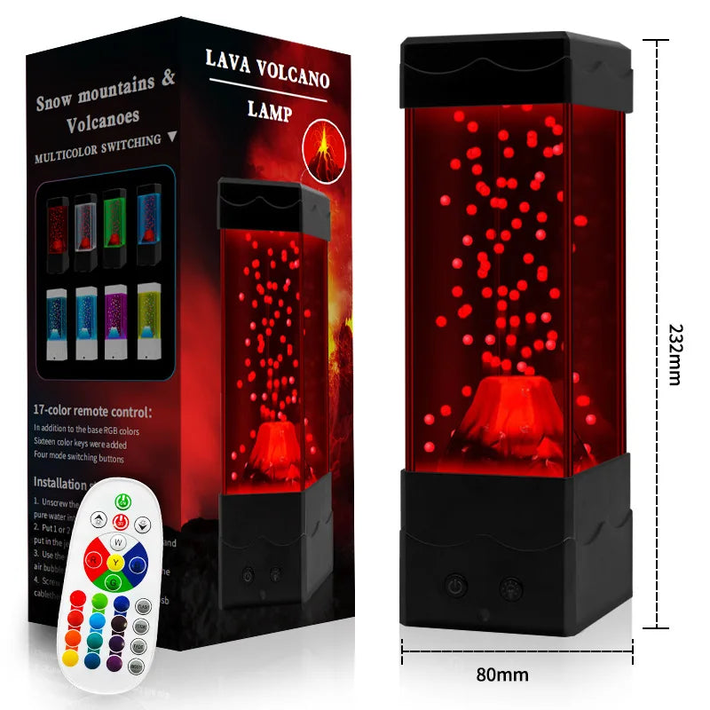 LED Lava Volcano Light Home Decoration Night Light