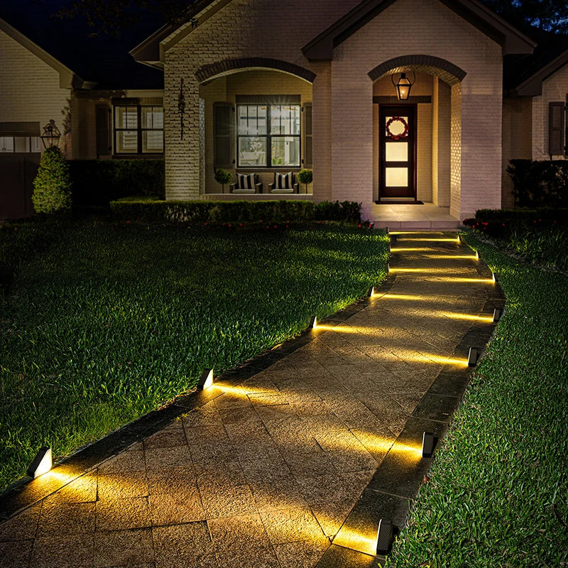 Solar-Powered Step Lights, Outdoor Stair Lights, Step Lights