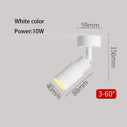 3-60 Degree Adjustable Angle Beam Led Spotlight