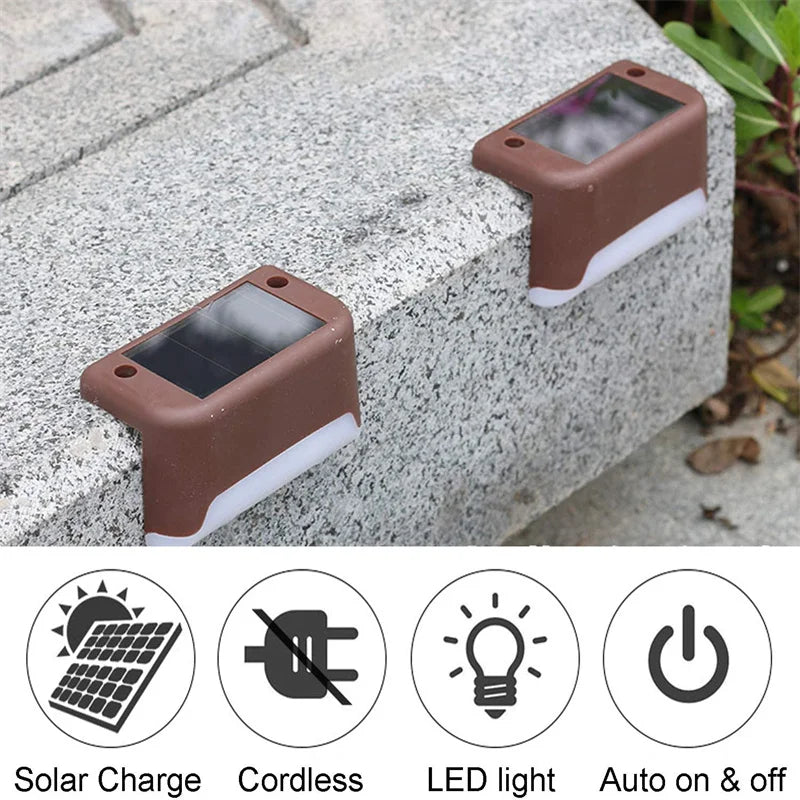 Solar Deck Lights LED Waterproof Outdoor Solar LED Step Lights