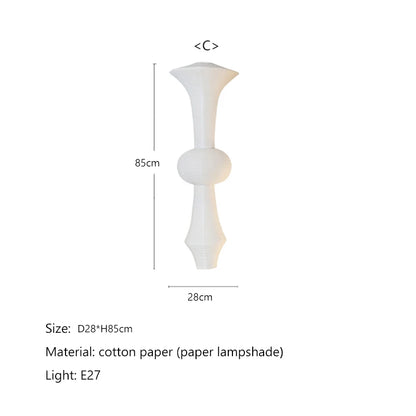 Nordic Wabi Sabi Wind Rice Paper Led Pendant Lights