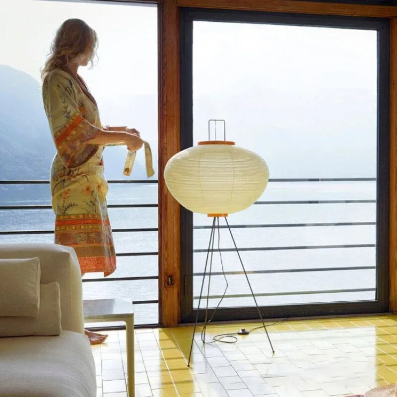 Japanese Noguchi Akari Rice Paper Floor Lamp
