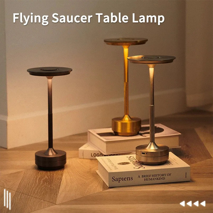 Wireless Table Lamp USB Rechargeable Touch Lamp