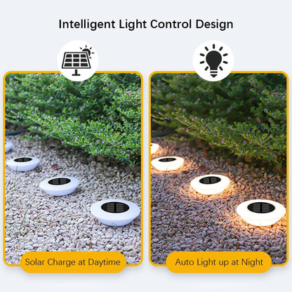 1/4 PCS Solar Ground Lights, Cool White/Warm IP65