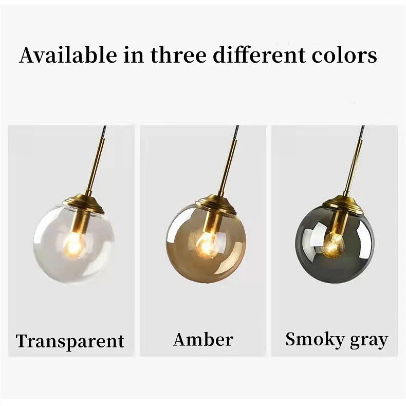 Modern Luxury Metal Chandelier Nordic Creative LED Glass